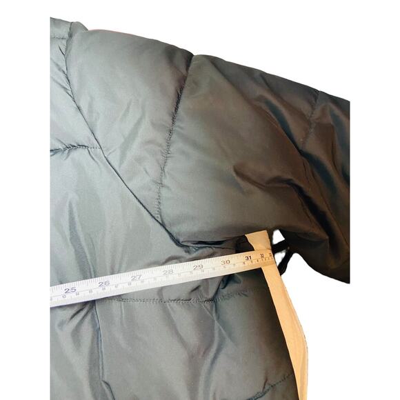 Ellos Womens Black Puffer Hooded Zip Up Long Jacket Quilted Plus Size 32 - Picture 8 of 10